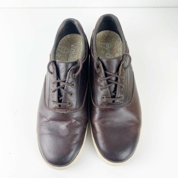 OluKai Other - Olukai Makani Lace Up Brown Leather Shoe